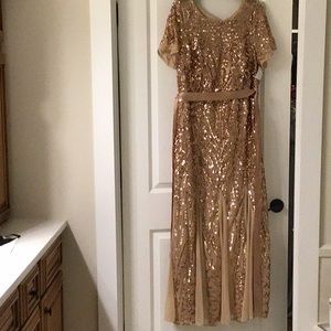 Beautiful sequin gown never been worn